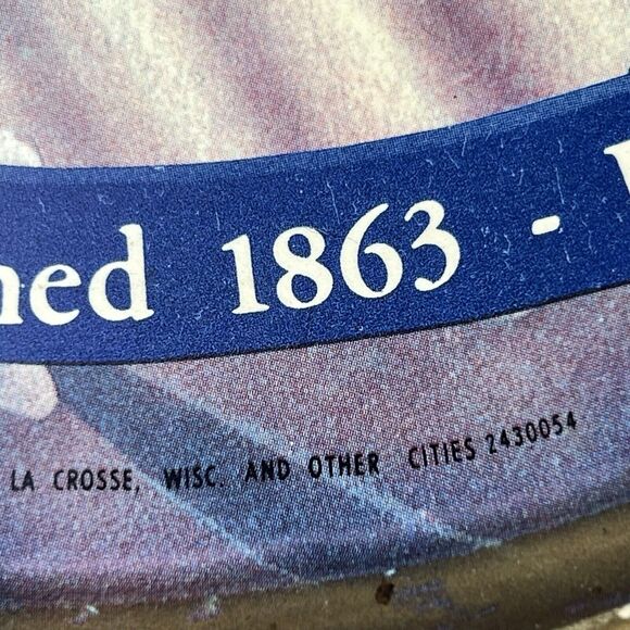 Vintage 1976 Sterling Beer Oval Sign Embossed Blonde Blue Eyed Woman Portrait - Picture 7 of 16